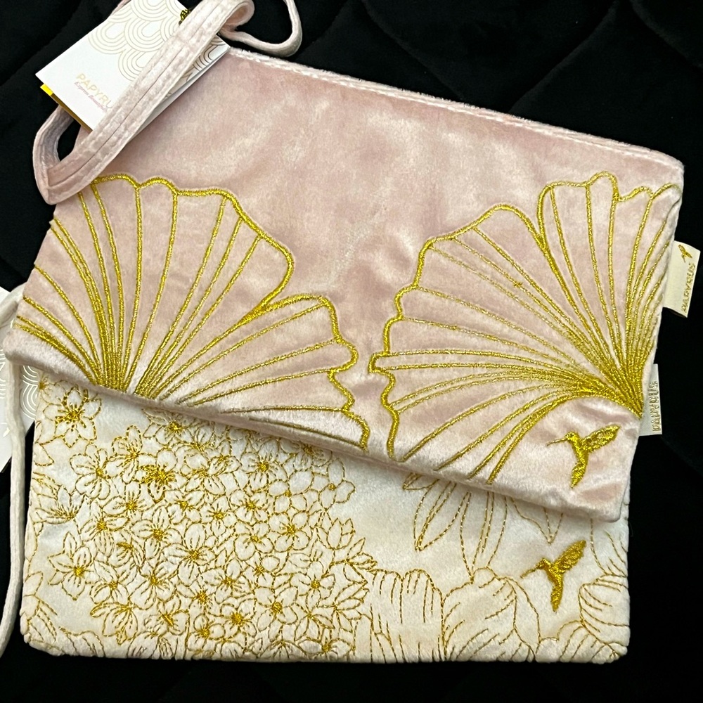 (2) PAPYRUS Velvet Pouches
